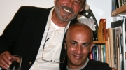 With The late Mario Saba at Recto Verso
